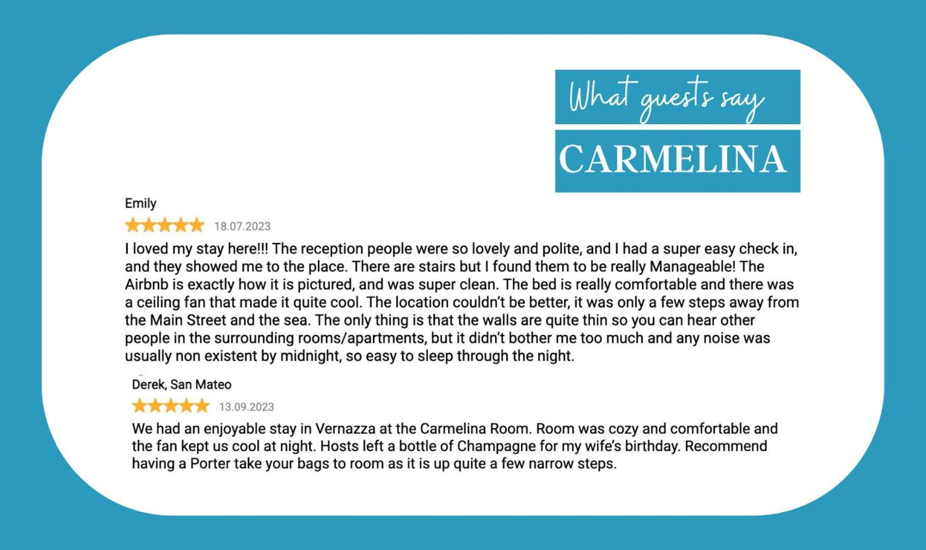 Carmelina Room Vernazza Ngoại thất bức ảnh